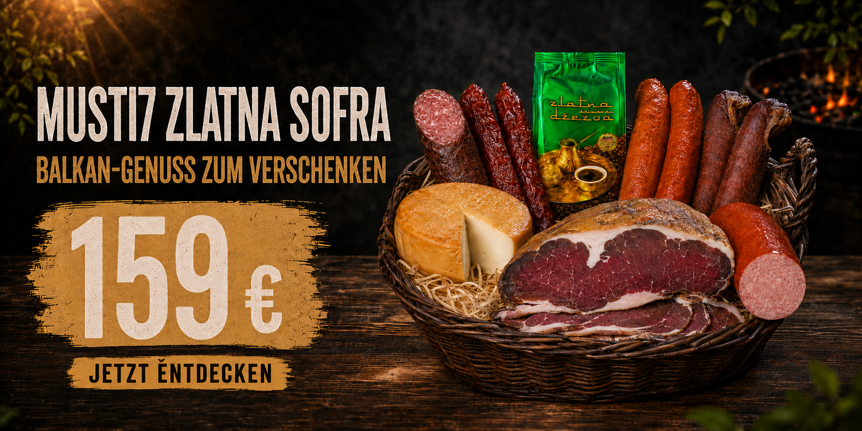 Balkan-Genuss im Geschenkkorb