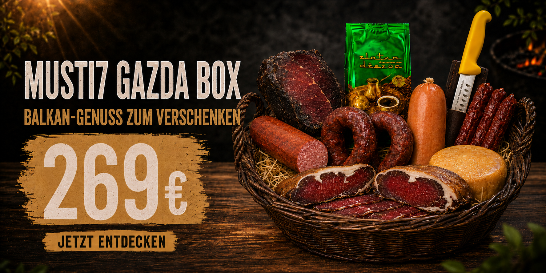 MUSTI7 Gazda Box_ Balkan-Genuss zum Verschenken